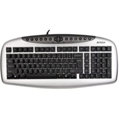 A4 TECH KB-21 MULTIMEDYA F USB GÜMÜŞ/SİYAH KLAVYE