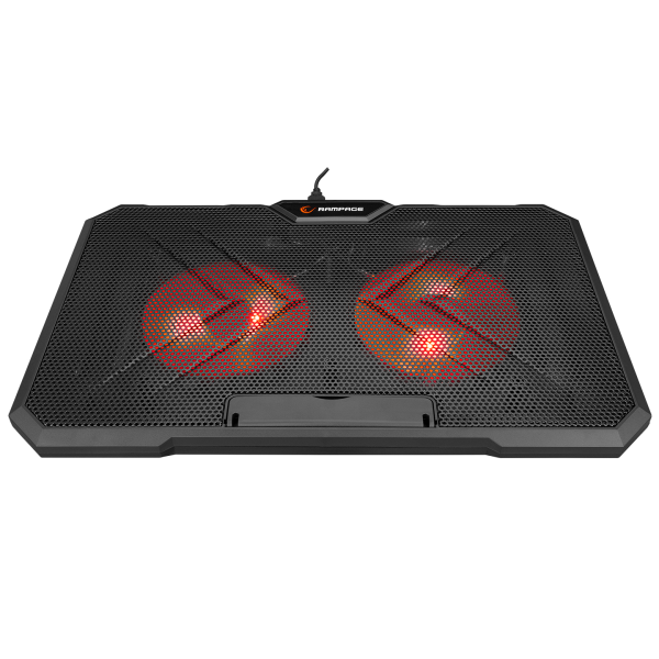ADDISON RAMPAGE AD-RC12 GAMEZONE SIYAH 2 FAN 2 USB RGB IŞIKLI 15\"-17\" NOTEBOOK SOĞUTUCU STAND