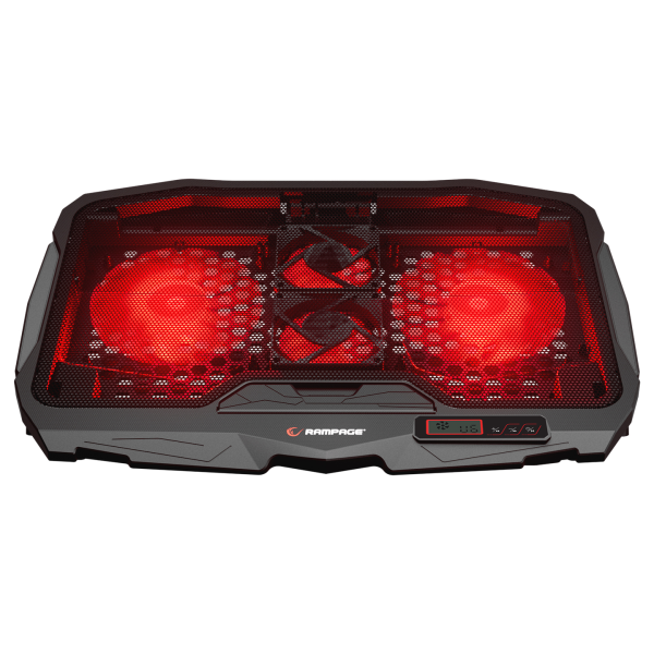 ADDISON RAMPAGE AD-RC4 COLDBREEZE KIRMIZI LEDLI 2*125MM+2*70MM IŞIKLI FAN 15-17 NOTEBOOK SOĞUTUCU STAND