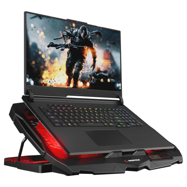 ADDISON RAMPAGE AD-RC4 COLDBREEZE KIRMIZI LEDLI 2*125MM+2*70MM IŞIKLI FAN 15-17 NOTEBOOK SOĞUTUCU STAND