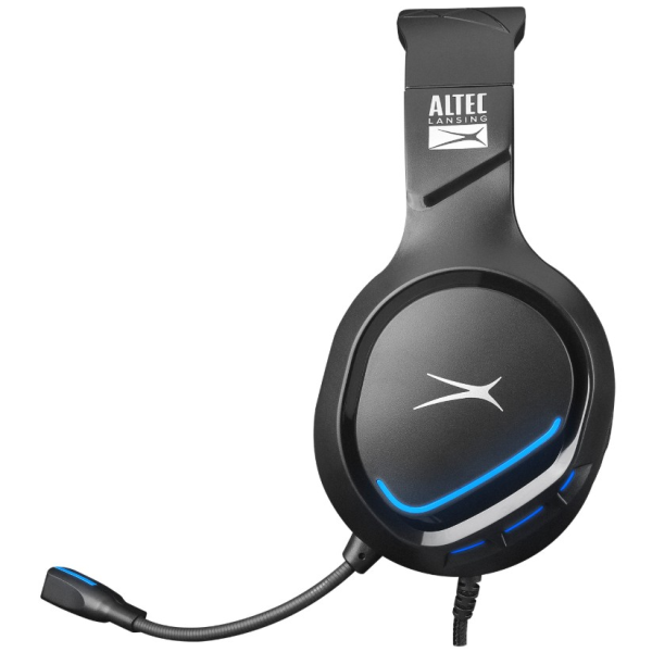ALTEC LANSING ALGH9603 SİYAH PS4/XBOX/MOBIL UYUMLU USB+3.5MM MAVİ LEDLI GAMING MİKROFONLU KULAKLIK