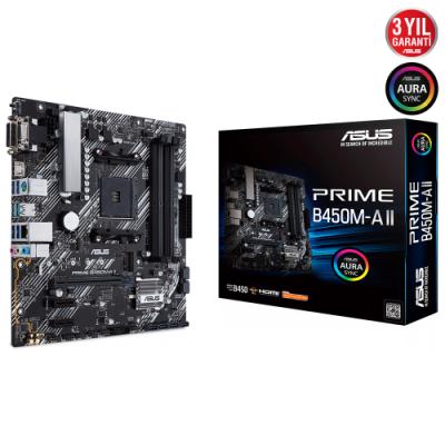ASUS PRIME B450M-A II AMD B450 AM4 DDR4 4400 HDMI DVI VGA M2