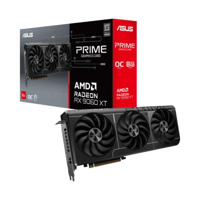 ASUS VGA PRIME-RX9060XT-O8G-AMD-RADEON-RX 9060 XT-8G-8GB GDDR6-128bit--OC-HDMI-2xDP-EKRAN KARTI