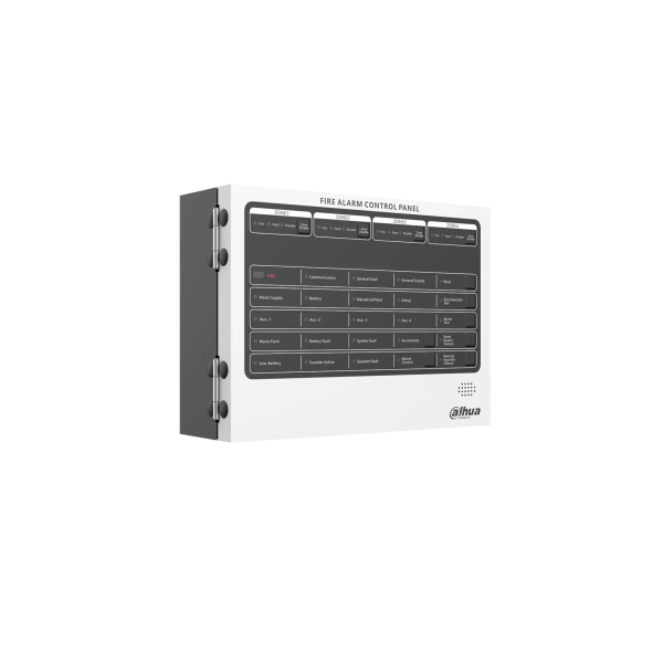 DAHUA HY-C102-4 KONVANSİYONEL 4 ZONE YANGIN ALARM KONTROL PANELİ - 2X12V 5A AKÜ+ETHERNET PORT DAHİL