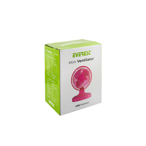 EVEREST EFN-503 MASAÜSTÜ USB FAN PEMBE