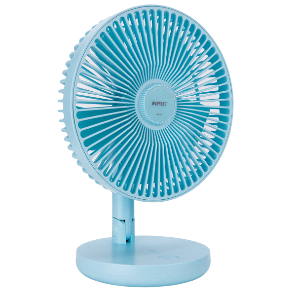 EVEREST EFN-521 MASAÜSTÜ TAŞINABILIR ŞARJLI MAVI 1200MAH USB FAN