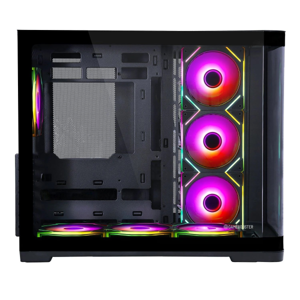 GAMEBOOSTER GB-G2852B-850W 80+ BRONZE CURVED CAM TYPE-C3.1 7*ARGB FAN SEAVIEW GAMING SİYAH KASA