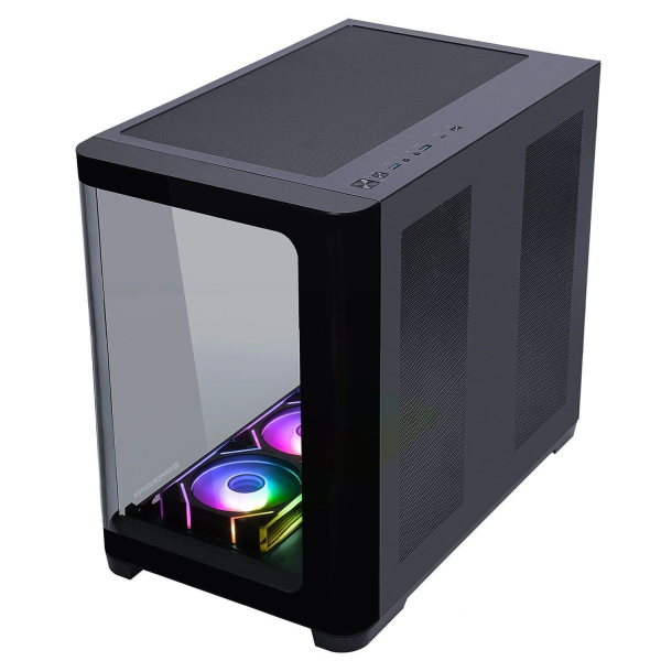 GAMEBOOSTER GB-G2852B-850W 80+ BRONZE CURVED CAM TYPE-C3.1 7*ARGB FAN SEAVIEW GAMING SİYAH KASA