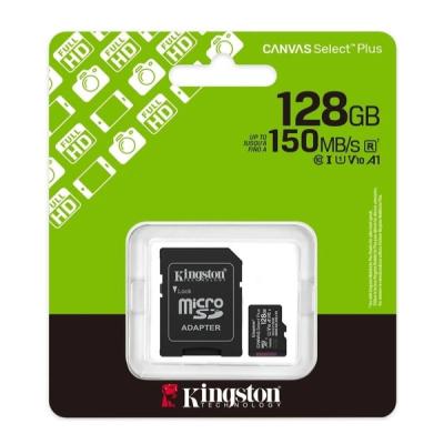 KINGSTON CANVAS SDCS3/128GB 128 GB PLUS GEN3 MICRO SDXC UHS-I 150MB/S