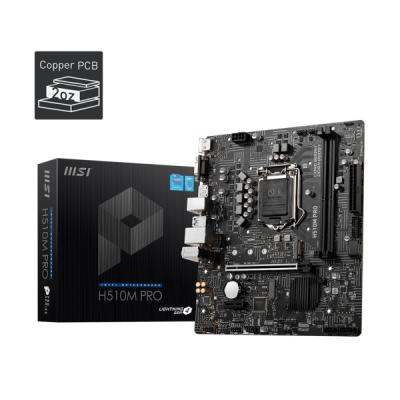 MSI H510M PRO SOKET 1200 DDR4 3200 PCI-E GEN 4 ,M.2 USB3.2 1X 1G LAN MATX