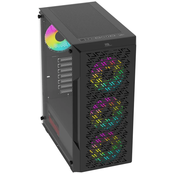 POWERBOOST PB-P801AB 650W 80+ BRONZE USB 3.0, ATX MESH, ARGB FAN SIYAH KASA