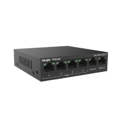 RUIJIE REYEE RG-ES106D-P 4 PORT 10/100 + 2X 10/100 UPLINK 58W POE SWITCH