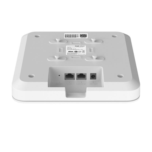 RUIJIE REYEE RG-RAP2260(G) AX1800 Wi-Fi 6 2PORT 2.4G 2x2MIMO 5G 2x2MIMO 23dBm 2.4GHZ & 5GHZ POE ADAPTORSUZ INDOOR ACCESS POINT