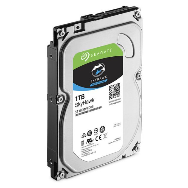 SEAGATE SKYHAWK ST1000VX005 1TB SATA 3.0 5900RPM 64HD KAMERA 180TB/YİL ISYÜKÜ 7/24 GÜVENLİK (İTHALAT)