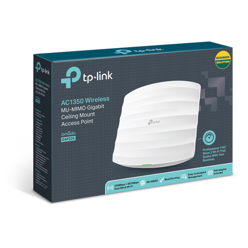 TP-LINK OMADA EAP225 1350Mbps KABLOSUZ MU-MIMO GIGABİT TAVAN TİPİ ACCESS POİNT