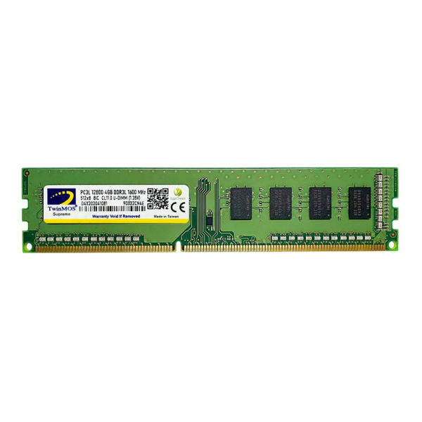 TWINMOS MDD3L4GB1600D 4GB DDR3 1600MHZ 1.35 LOW VOLTAGE DESKTOP RAM