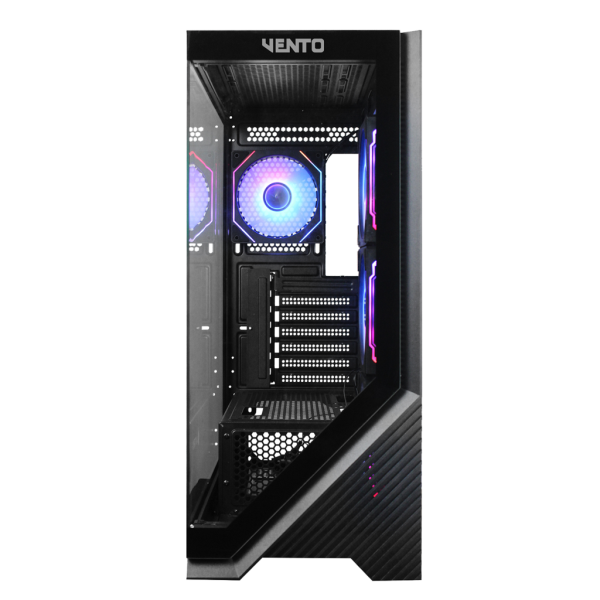 VENTO VG4202FL  650W RGB TEMPERLİ CAM USB 3.0 MESH SİYAH ATX GAMING KASA