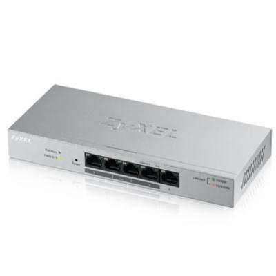ZYXEL GS1200-5HP 1 PORT 10/100/1000 MBPS 4 PORT 10/100/1000 MBPS POE GIGABIT WEB YONETİLEBİLİR POE SWITCH V2 (60 WATT)